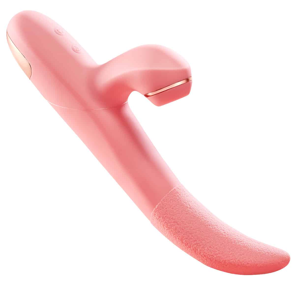 Pink tongue G-spot vibrator