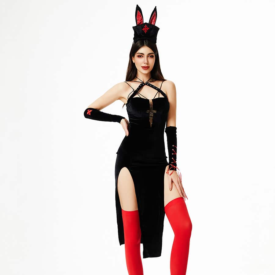 Black nun bunny sexy Halloween costume