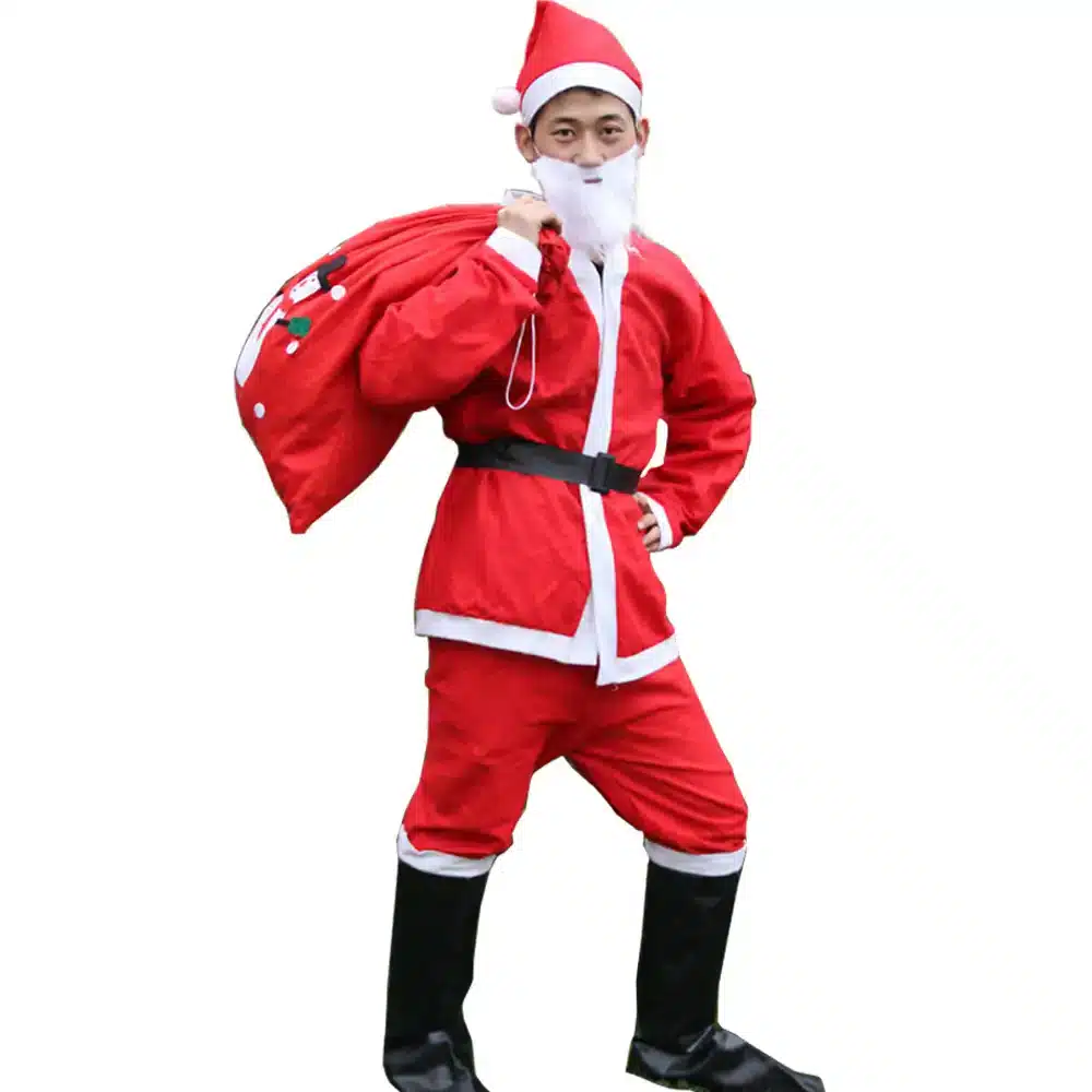 Sexy Santa costume with a hat and beard