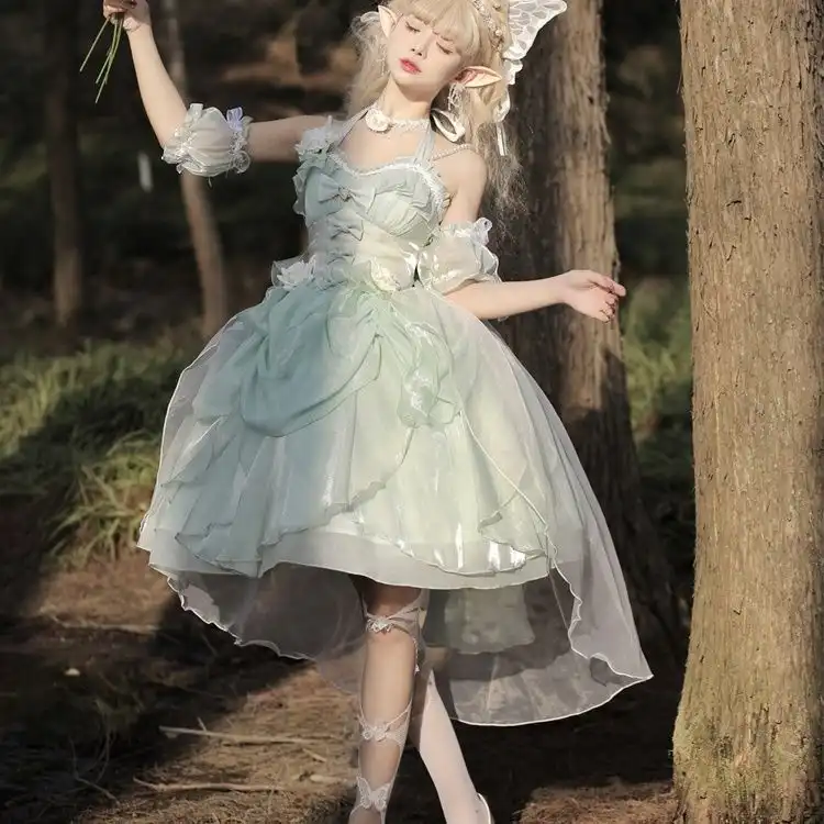 Green sexy princess costume