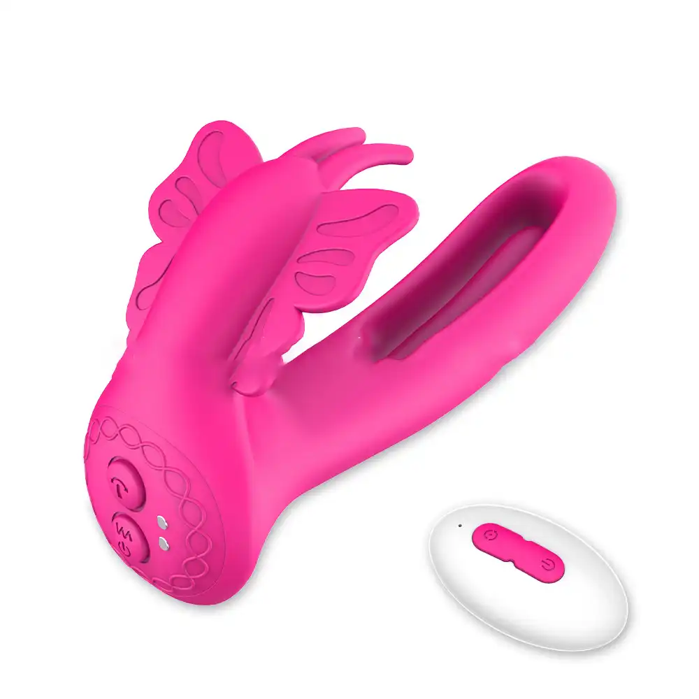 Butterfly wearable wireless remote control vibrator