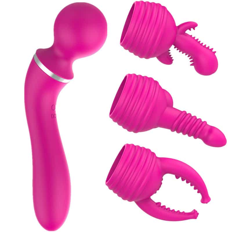 Three Replacement Heads wands vibrator