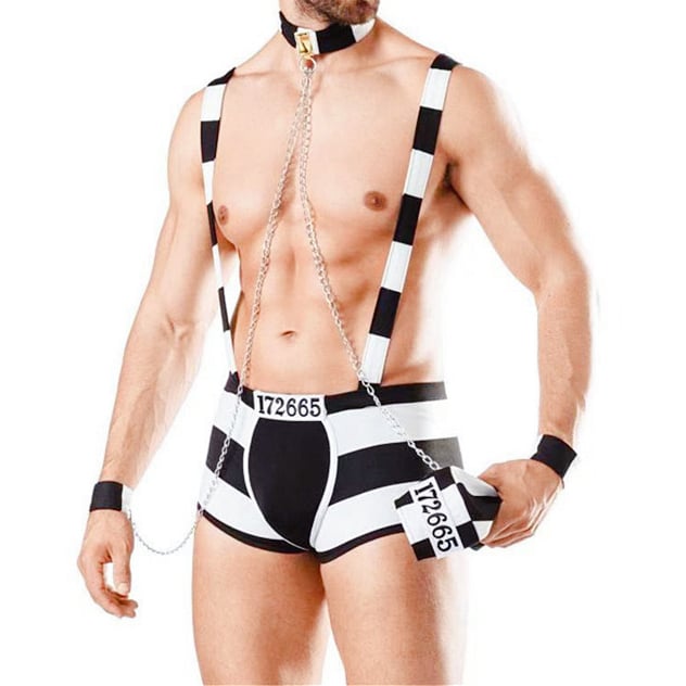 Sexy prisoner Halloween costumes for men