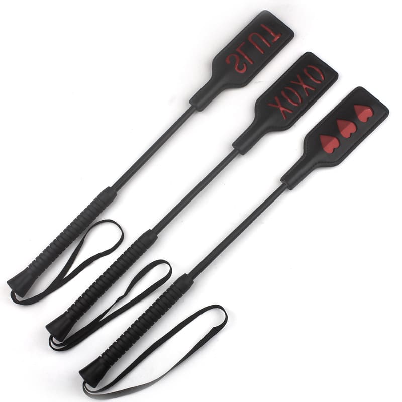 Leather Print Flogging Paddle Set