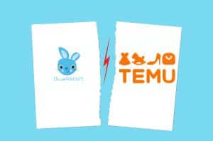 blue rabbit discouple with Temu
