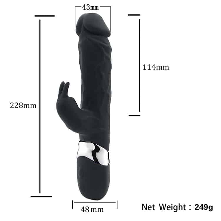 Silicone  Masturbation Rechargeable Rabbit Dildo Vibrator