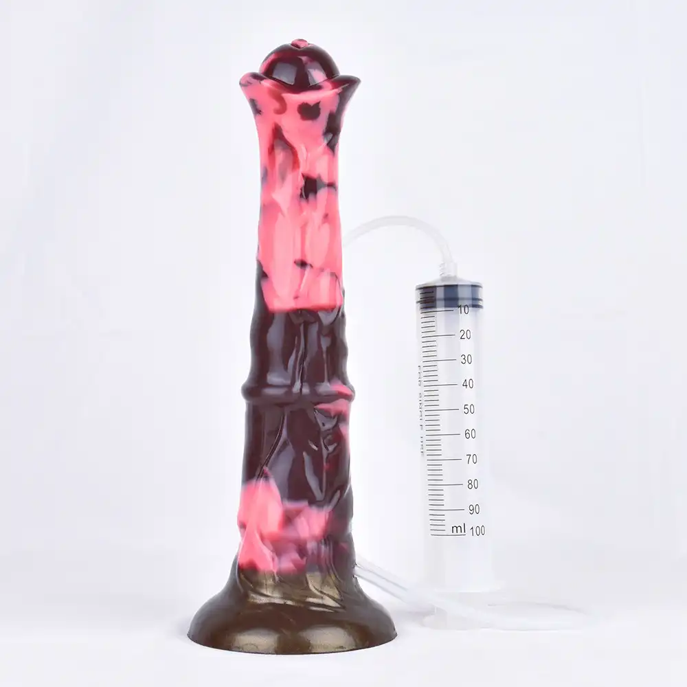 Best horse dildo with a syringe
