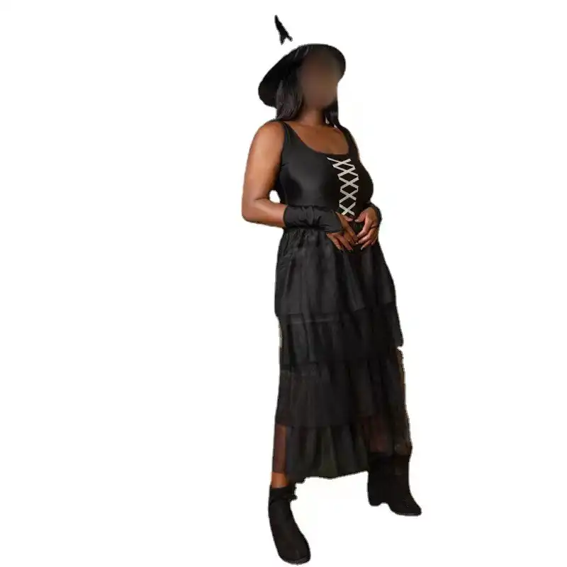 Black plus-size sexy witch costume