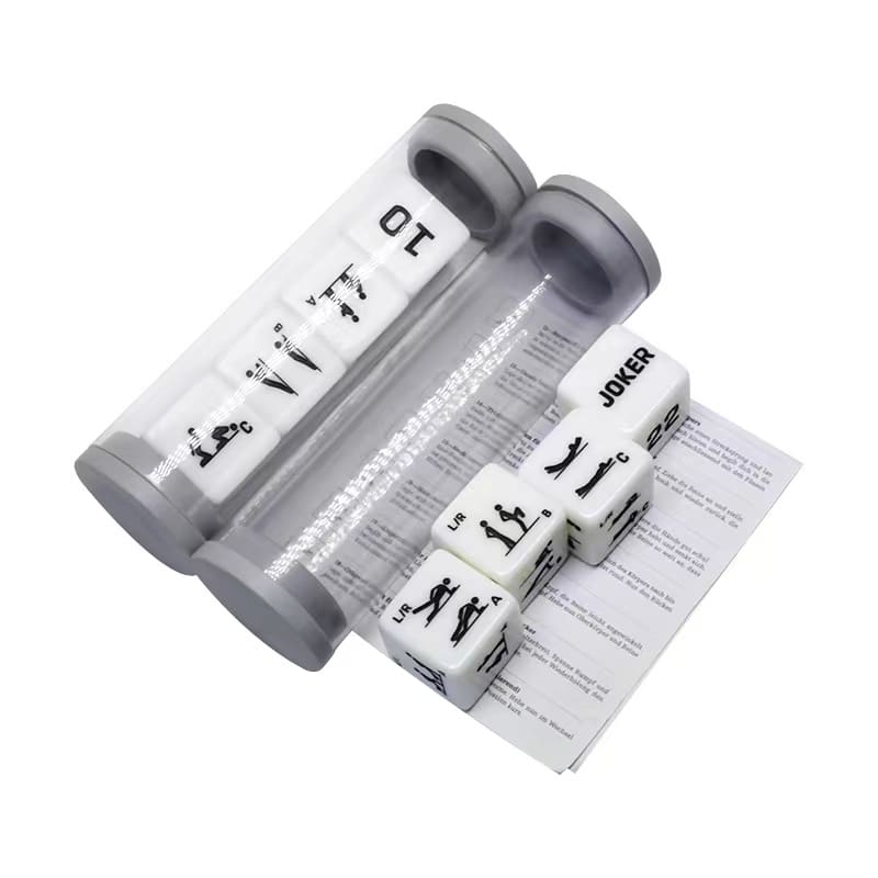 Game dice with Container