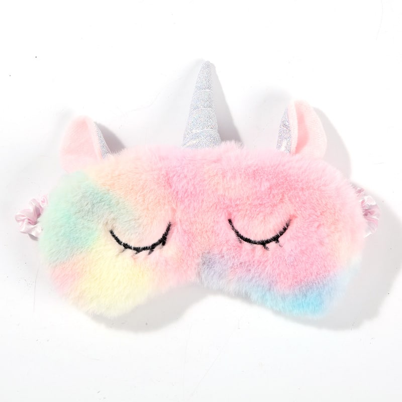 pink unicorn-shaped eye mask