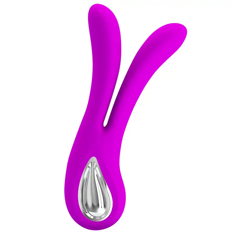 Silicone long Y-type vibrator rechargeable
