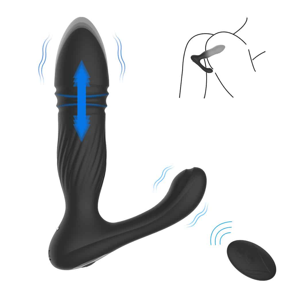 Remote control thrusting toy for man
