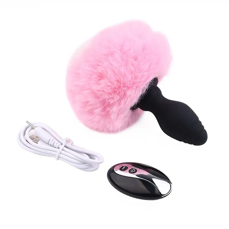 Remote Control Bunny Tail Anal Plug