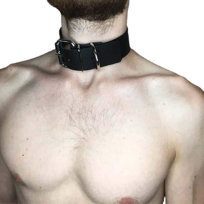 Men Leather Choker