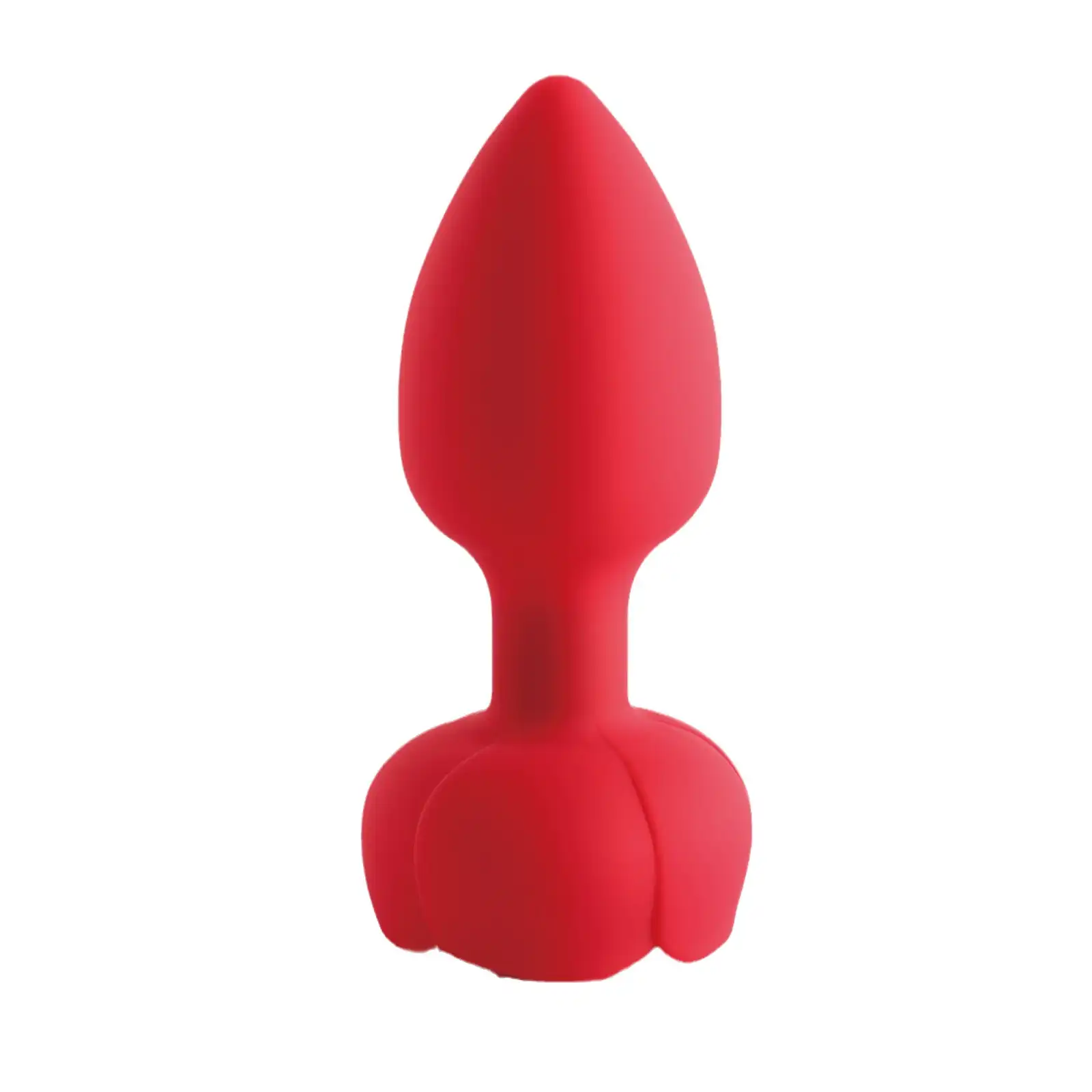 Red rose luminous color light vibrating anal plug