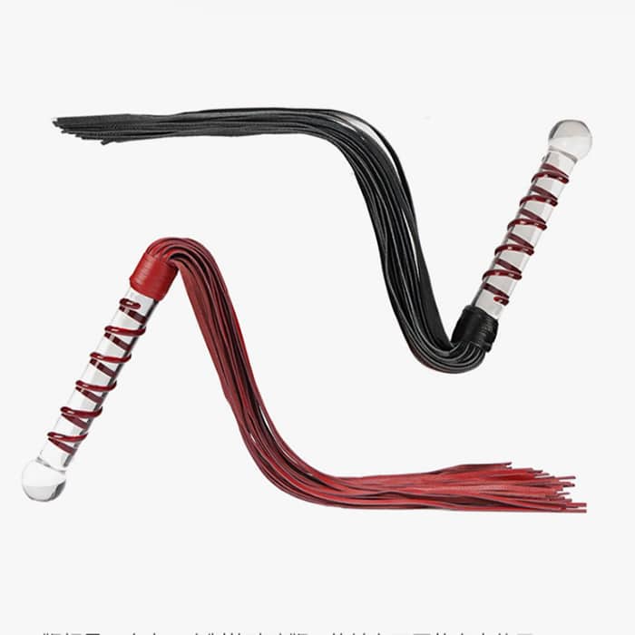 Glass handle Spank Whip