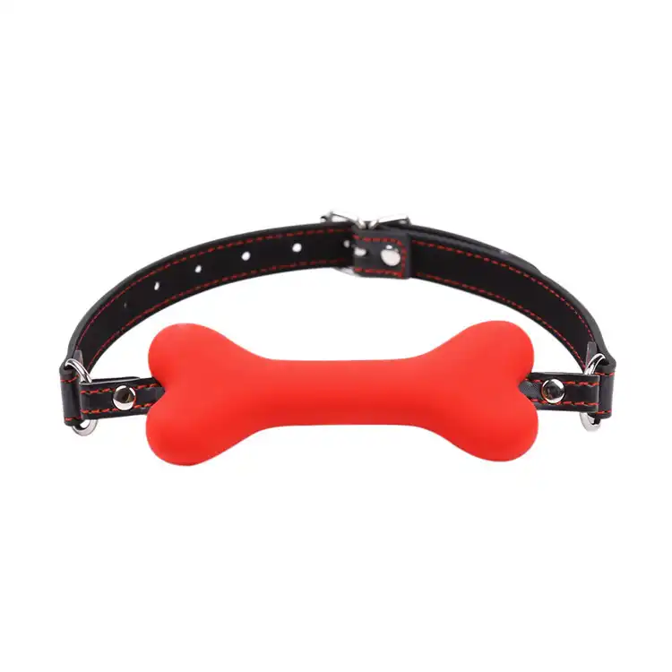 Dog bone bit gag