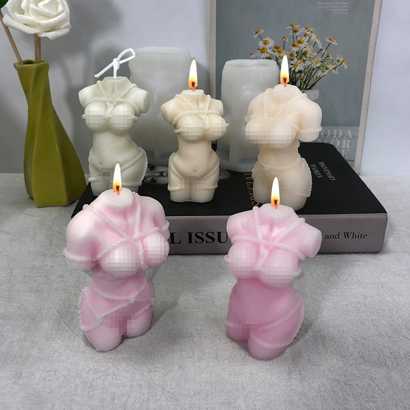 Female small torso erotic candles
