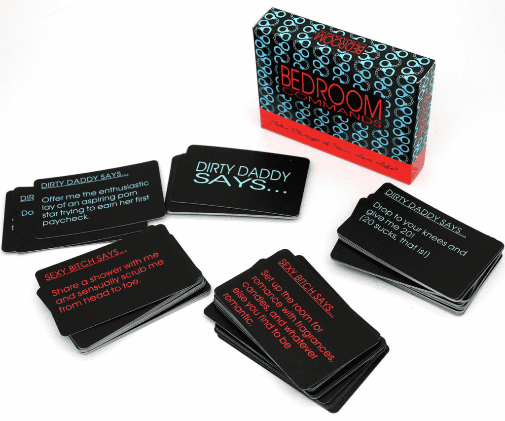 Bedroom sex game cards