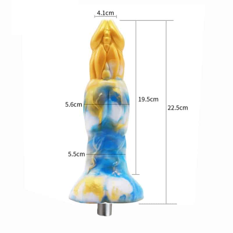 Colorful anal dildo attachment