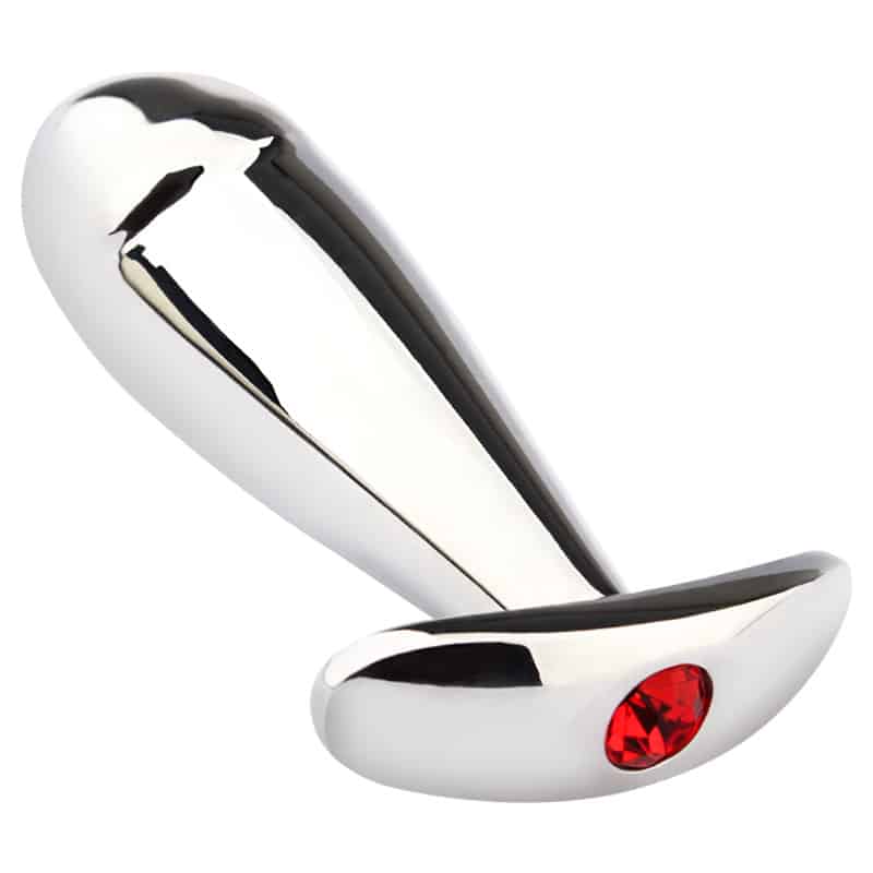 Dildo shape Stainless steel butt plug