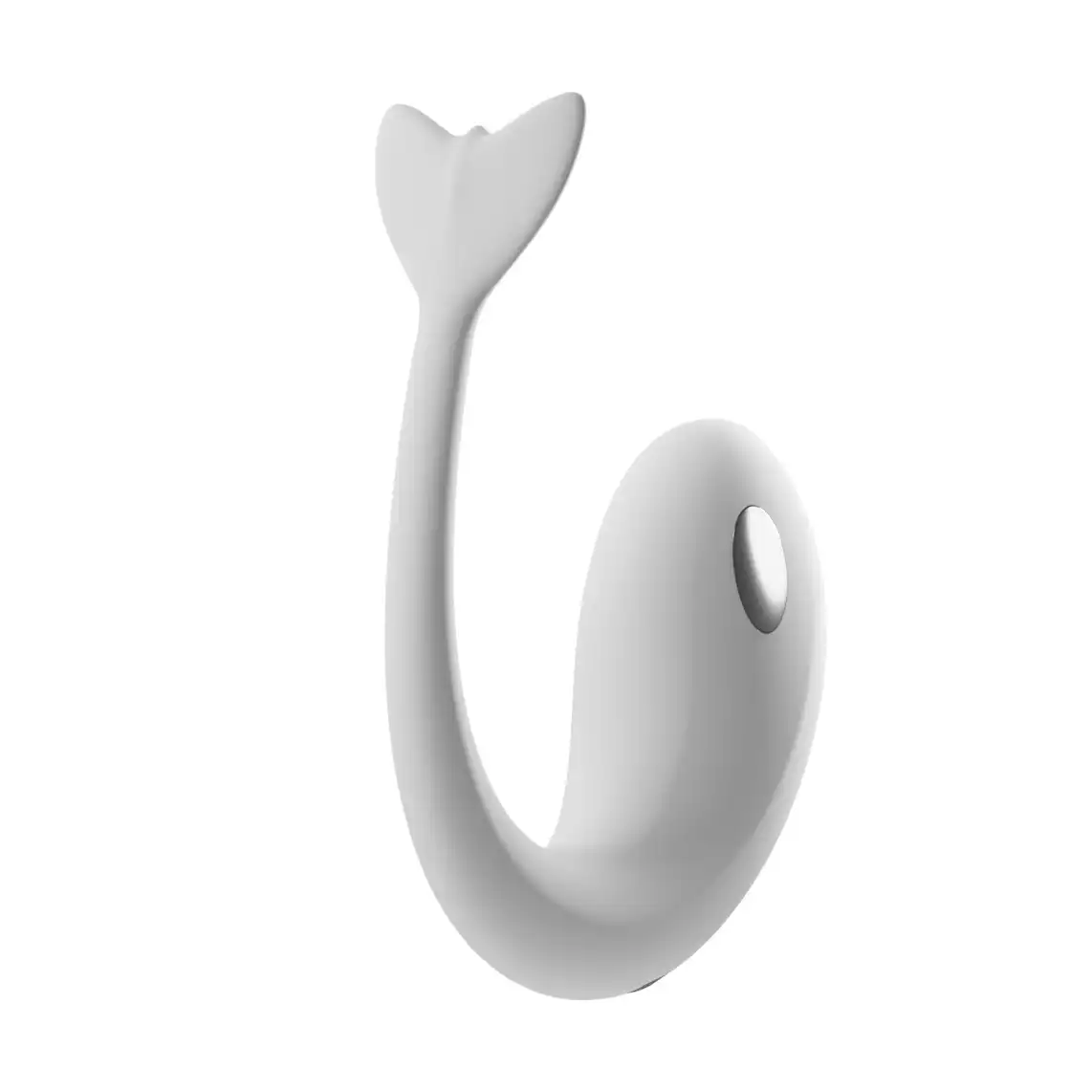 White whale-shaped electric shock and vibration egg