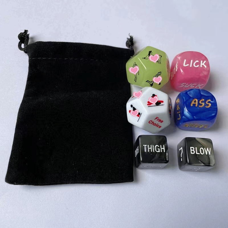 Couples sex game dice set