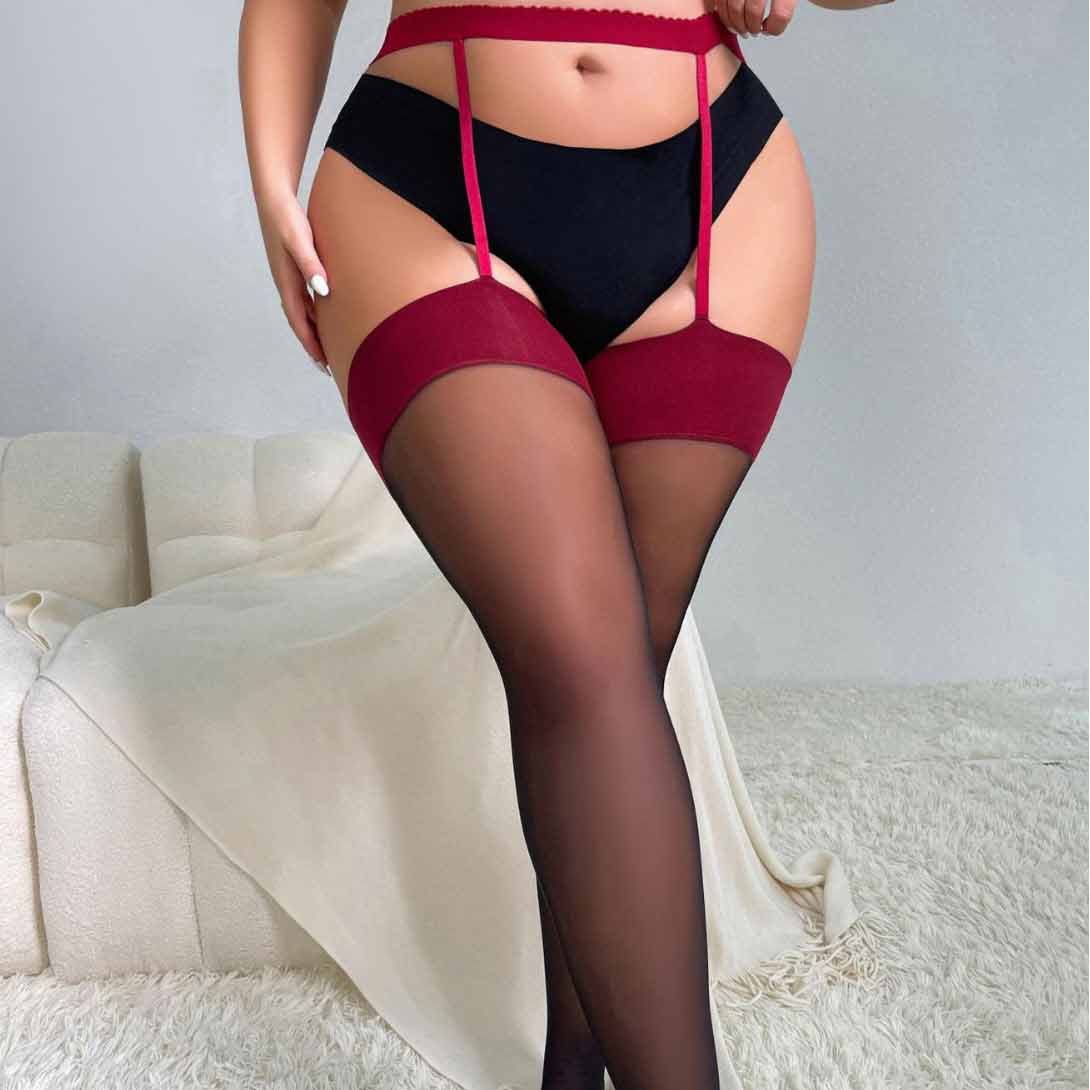 Plus Size Stocking with Red Trim Camisole Style XY-20D