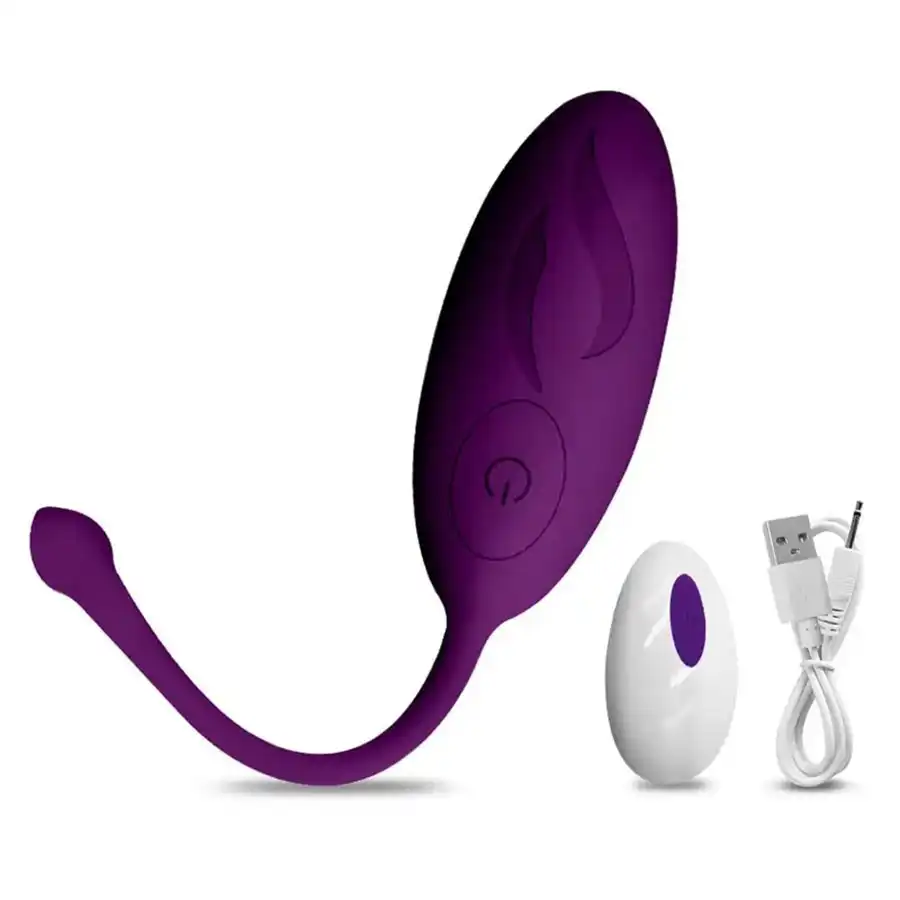 Purple wireless remote control vibrator