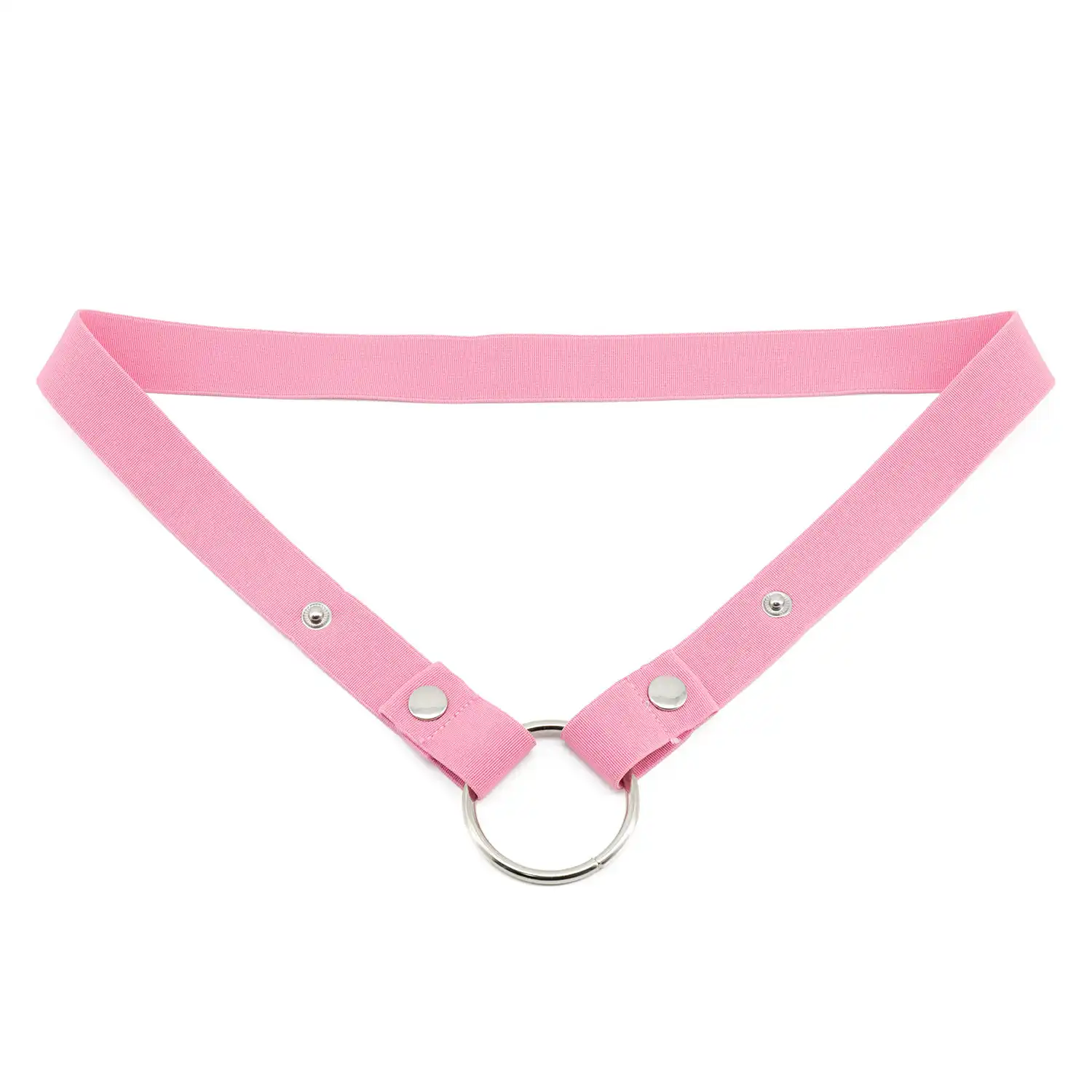 pink chastity belt with a chastity cage