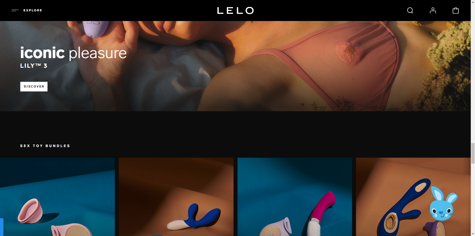 Lelo Webstie styling