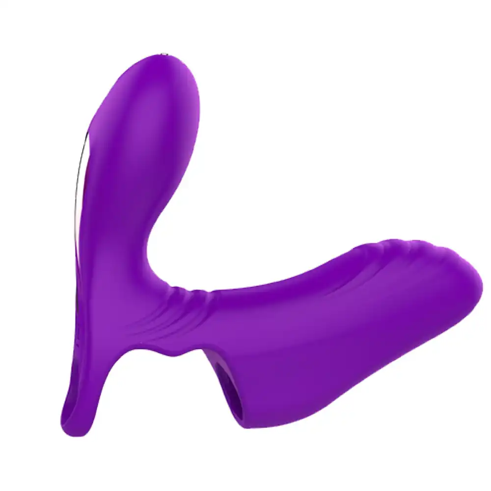 Purple finger vibrator