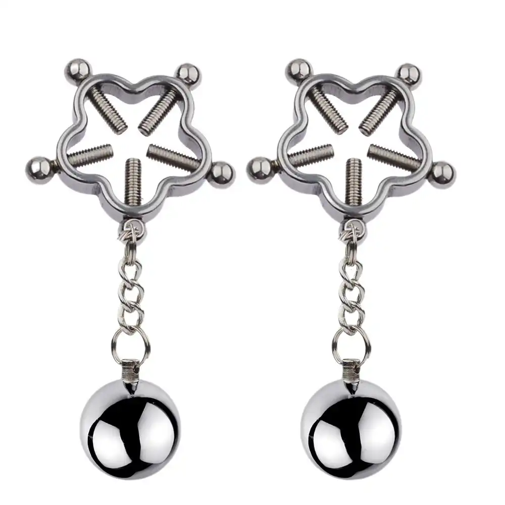 Clover nipple clamp with balls