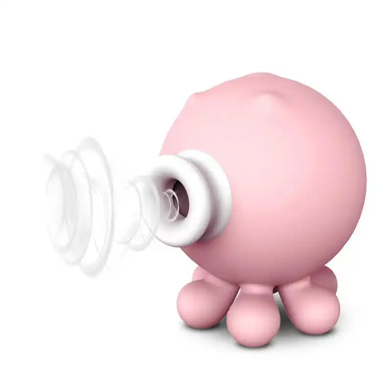 Pink octopus nipple sucker vibrator