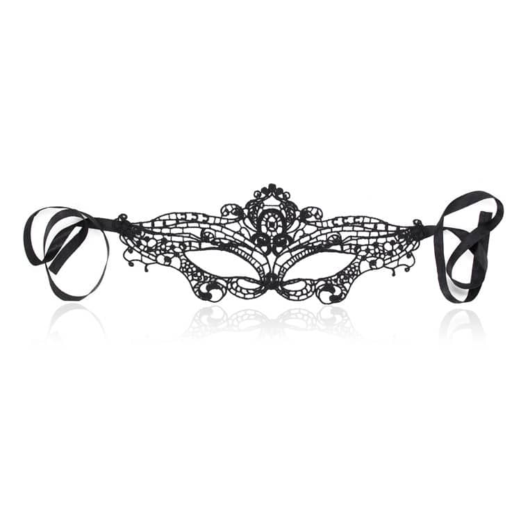 The Enchanted Black Lace Mask