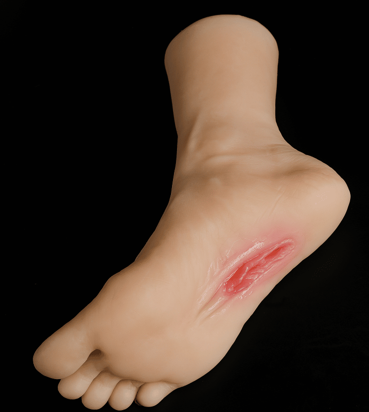 Foot with vagina