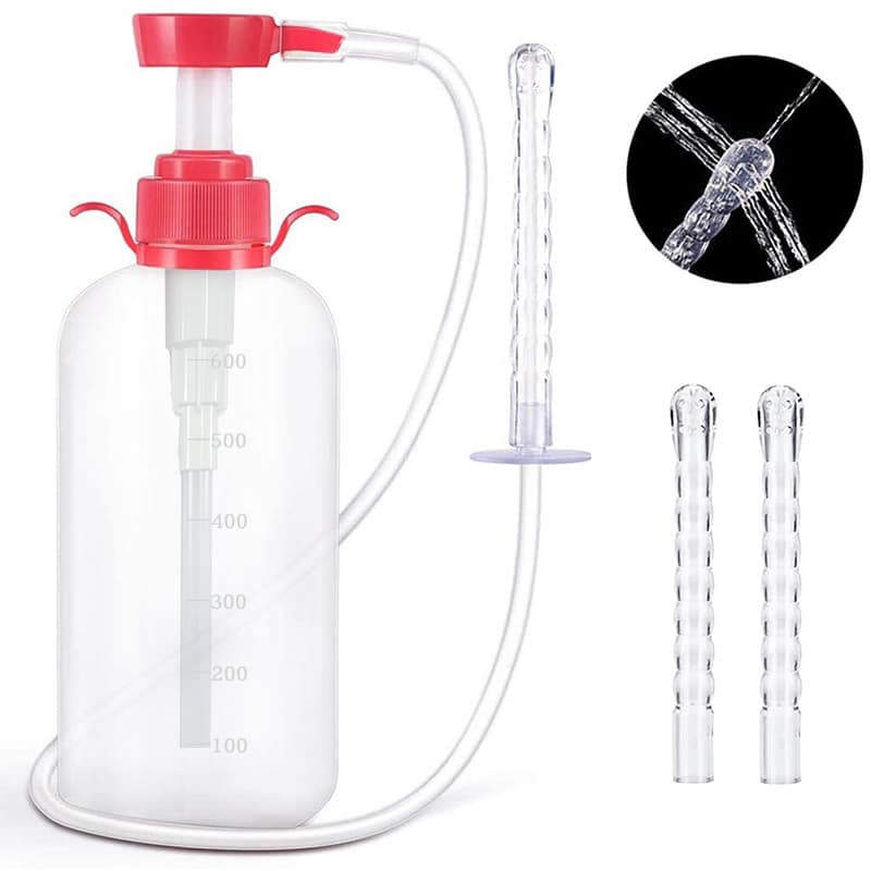 Pressing Anal cleaning bottle