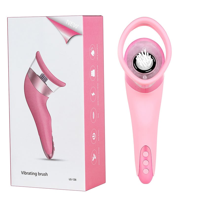 Pink vibrating pussy suction cup