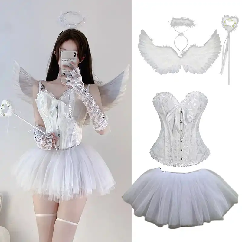 White sexy angel Halloween costume