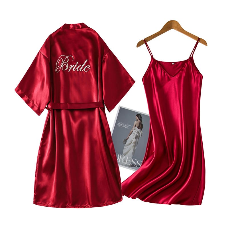 Red Nightgown for Bridal
