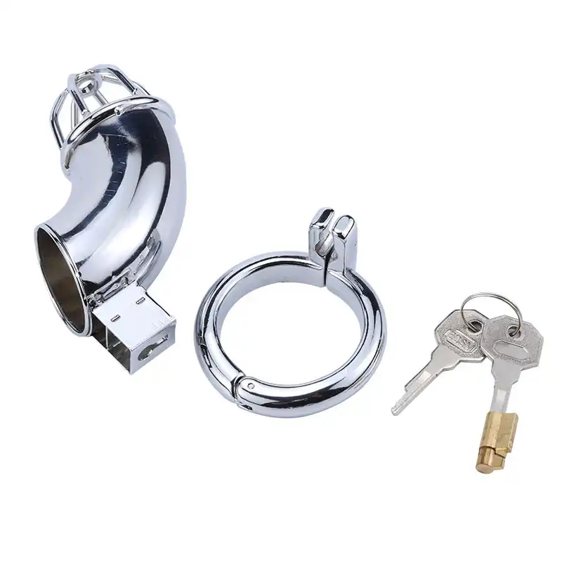 Clasp metal male chastity lock