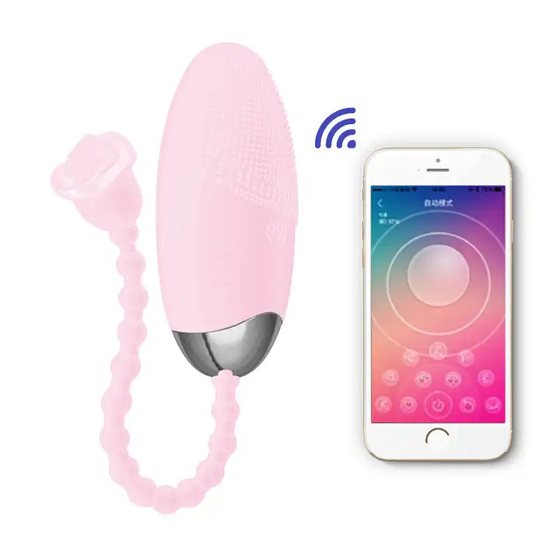 Pink app-controlled vibrator
