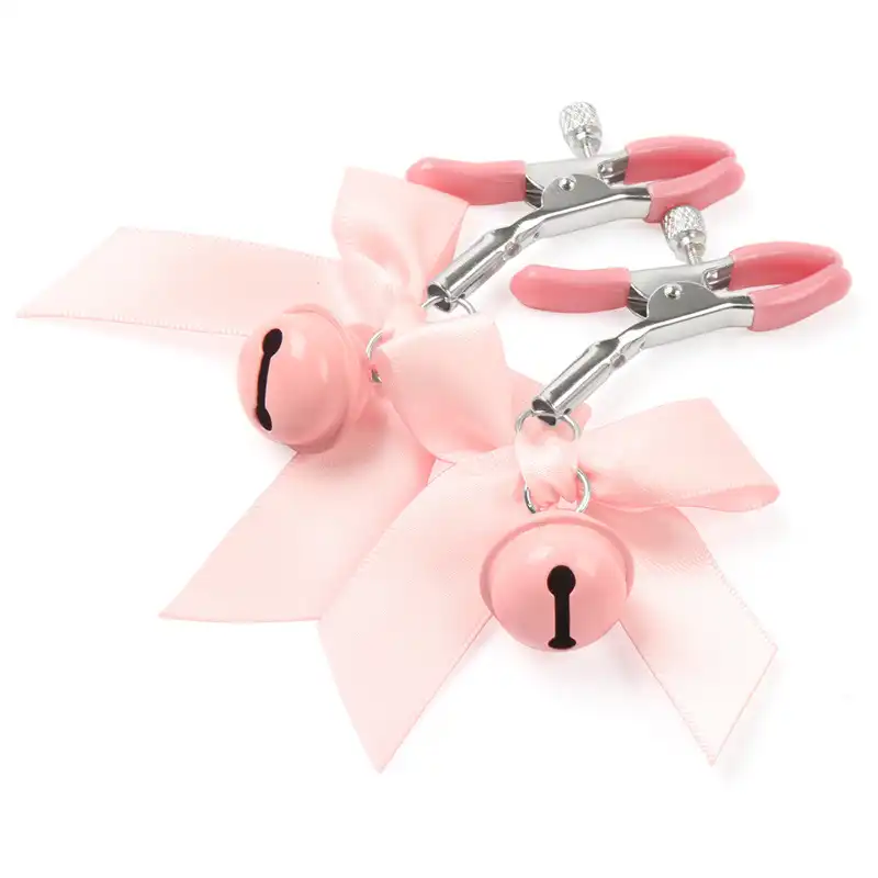 Pink butterfly nipple clamp
