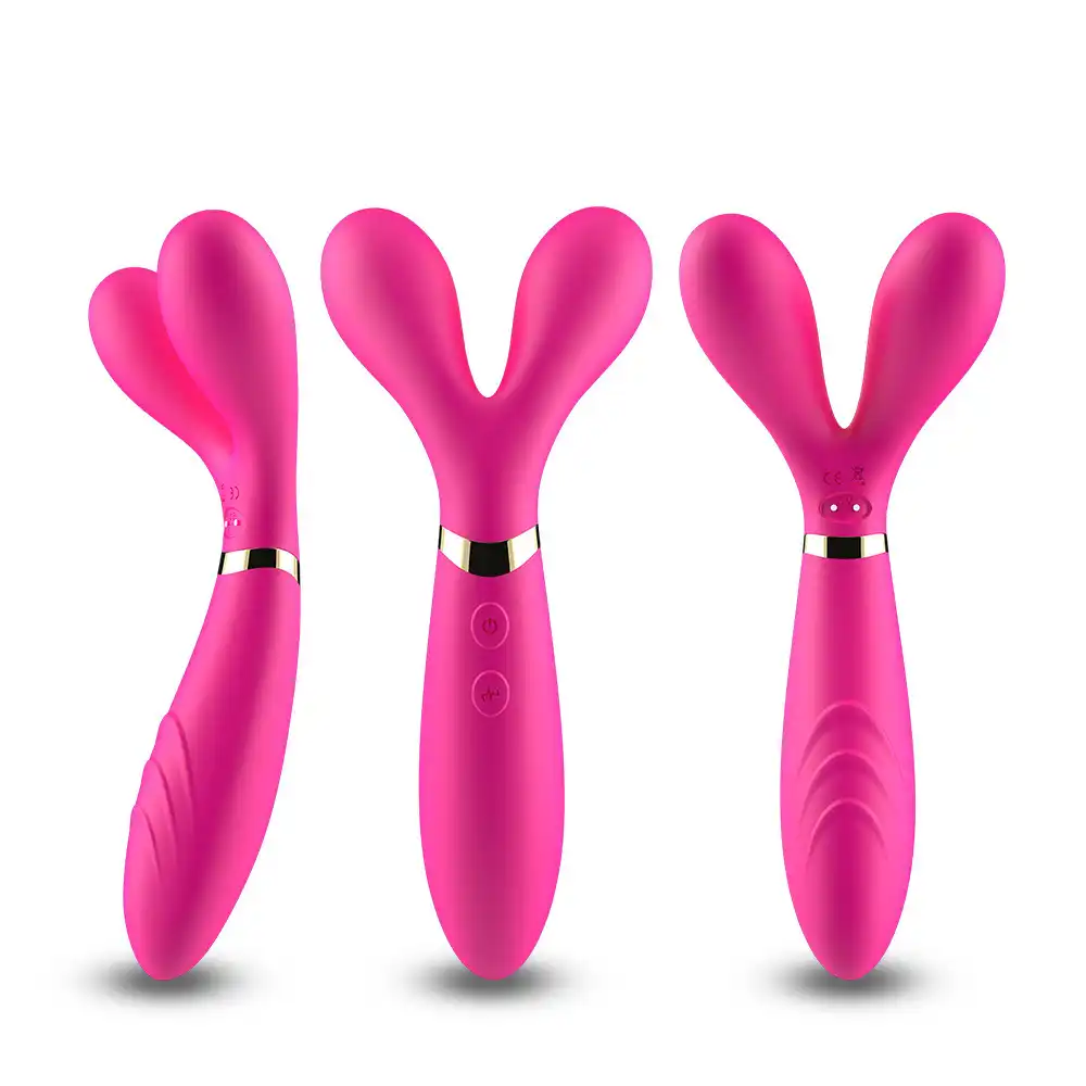 Red Y-shaped vibrator rechargeable