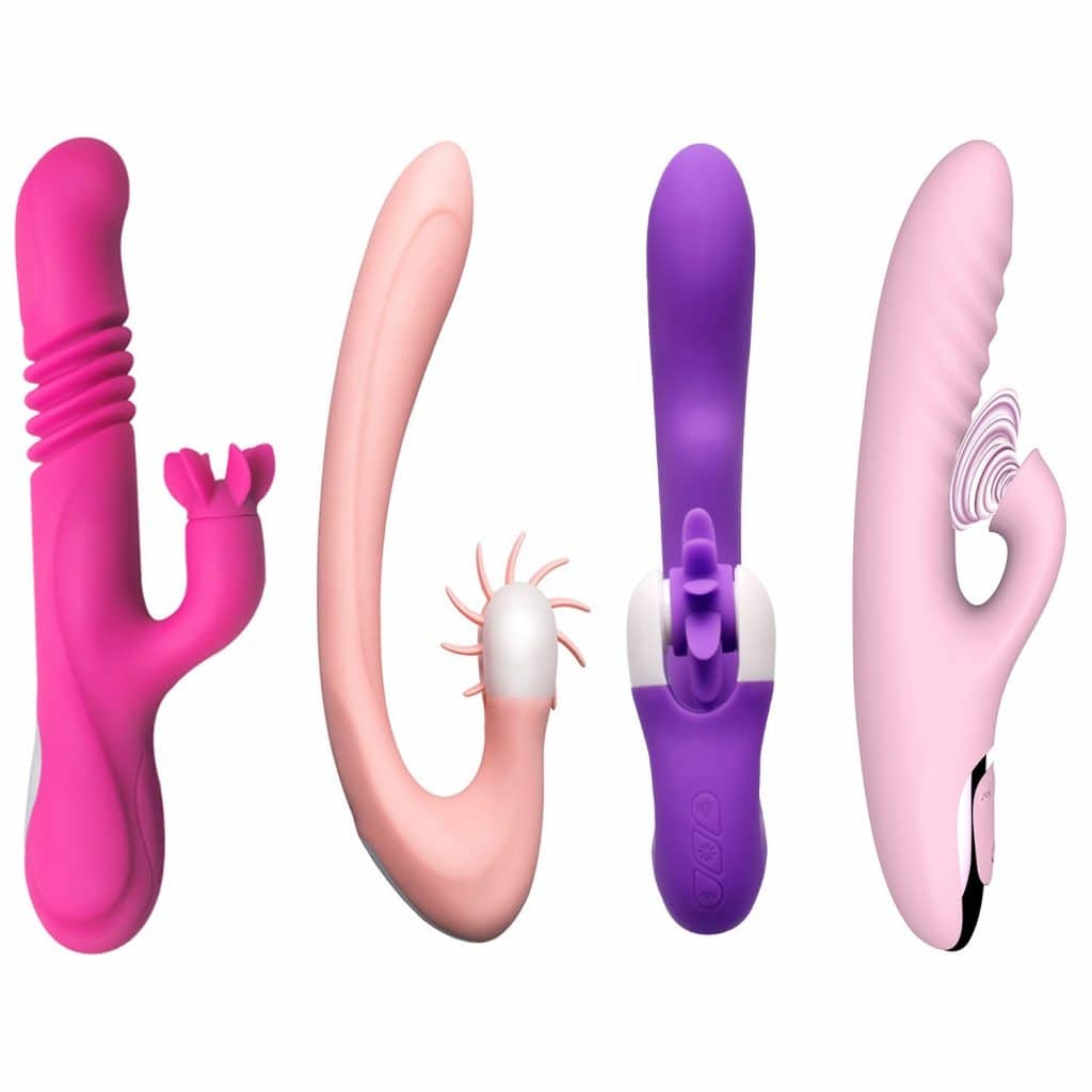 Licking and sucking g spot vibrator