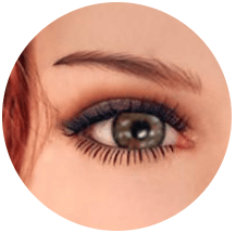 Brown eyes sex doll