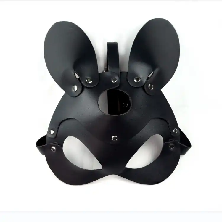 Black leather Mickey BDSM mask