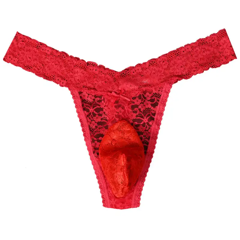 Red Mens G String Knicker