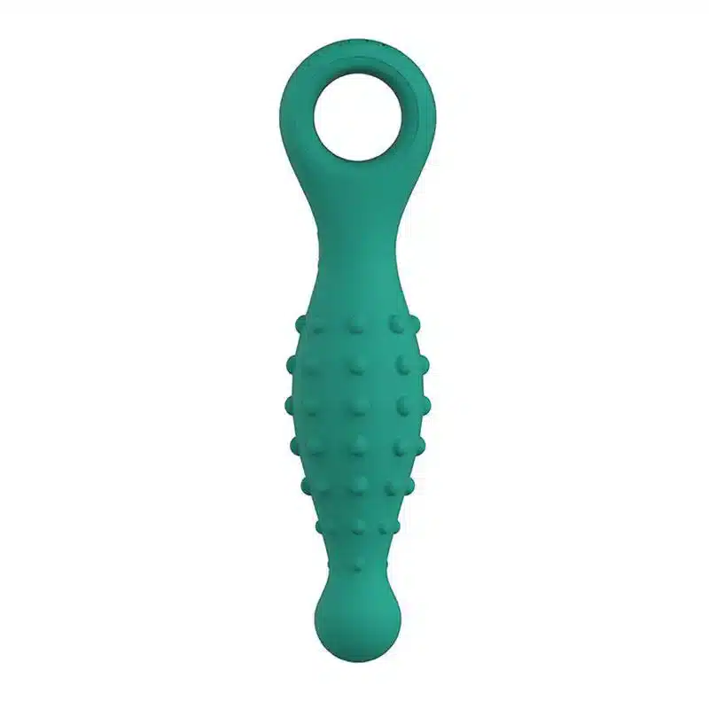 Green vibrating butt plug
