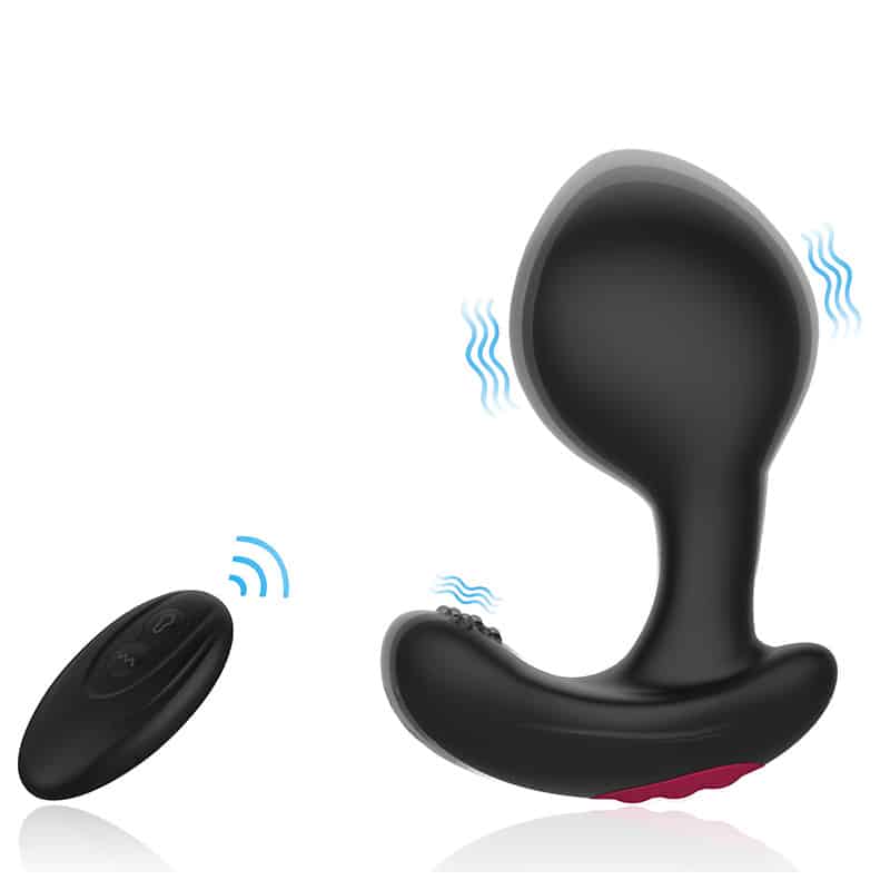 Inflatable male prostate toy